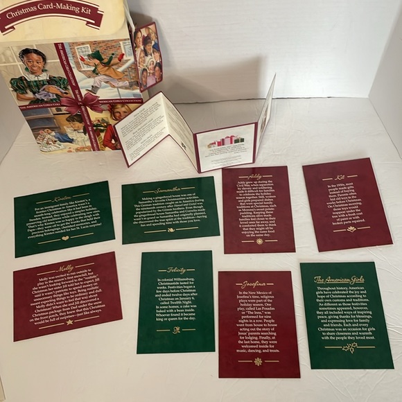 American Girl Christmas card making kit & set of 6 thank you notecards/envelopes - Picture 14 of 17